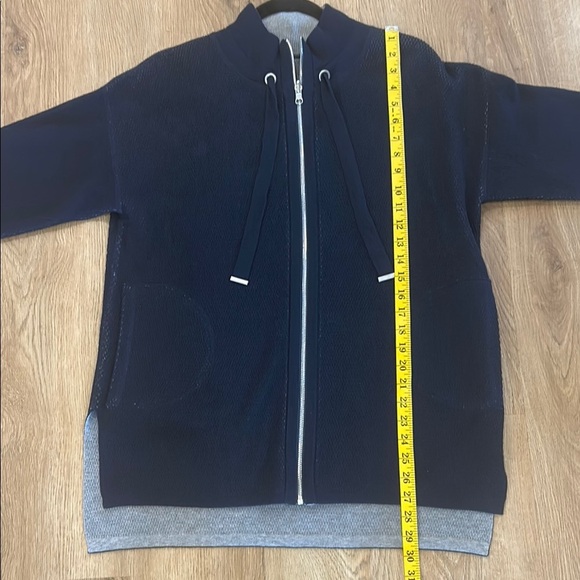 OST (original style today)  Navy Zip Sweater Jacket with Relaxed Fit - Picture 8 of 11